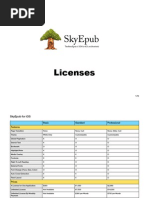 SkyEpub Licenses 2014 Fall