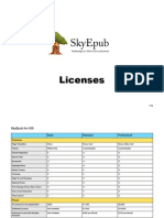 SkyEpub Licenses 2014 Fall