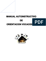 Manual Autoinstructivo Orientacion Vocacional PDF