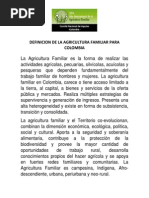 Agricultura Familiar Para PND