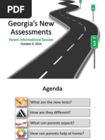 Georgia's New Assessments: Parent Informational Session