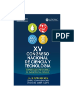Libro XV Congreso Nacional de Ciencia y Tecnologia 2014