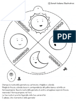 Ruota Della Giornata Da Colorare