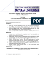 KepMenLH Tahun 1995 No 13 Baku Mutu Emisi Sumber Tidak Bergerak