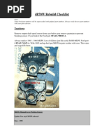 4R70W Rebuild Checklist