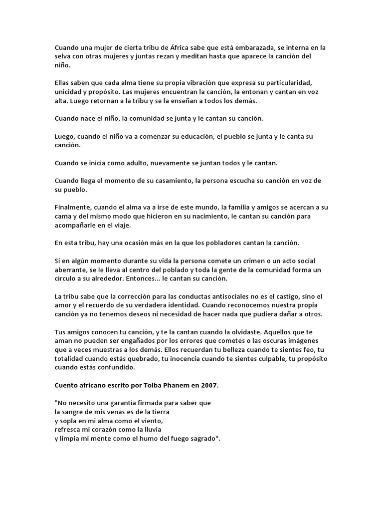 Nuestra Propia Cancion Tolba Phanem scribd