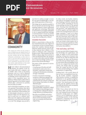 Harvard SEAS, Newsletter, Fall 2005