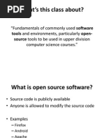 What's This Class About?: "Fundamentals of Commonly Used Software