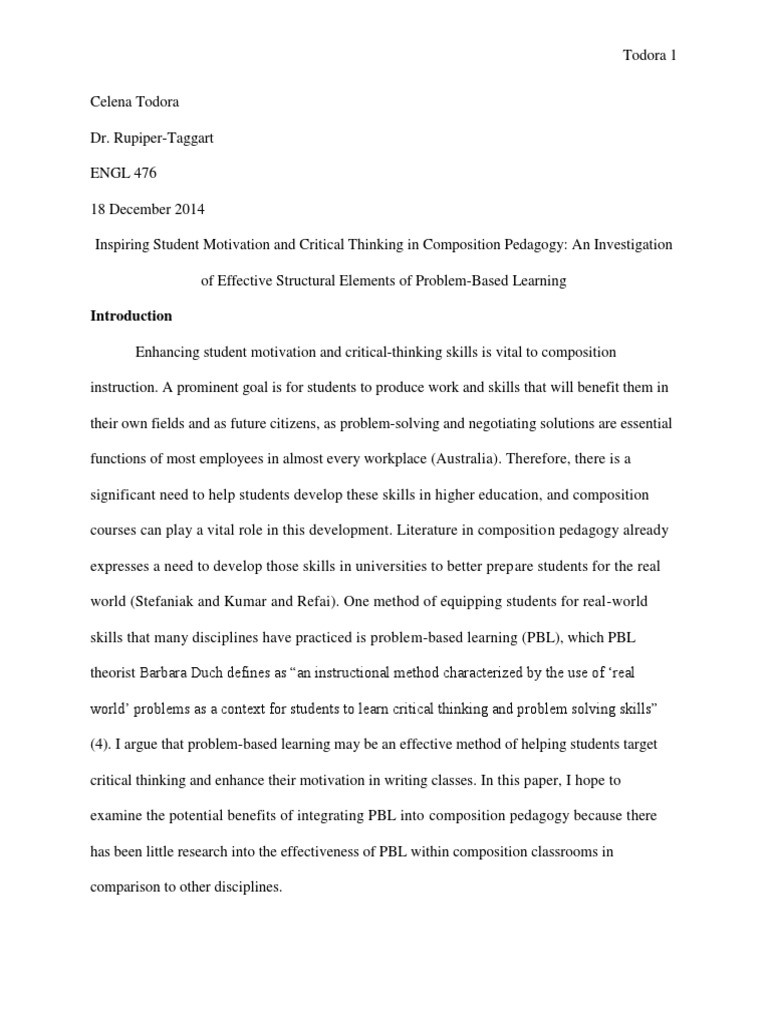 Critical motivation picture