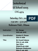 Geotechnical Field School 2005 Complete