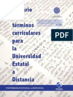 Glosario UNED términos educativos