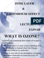 Ozone Layer & Greenhouse Effect