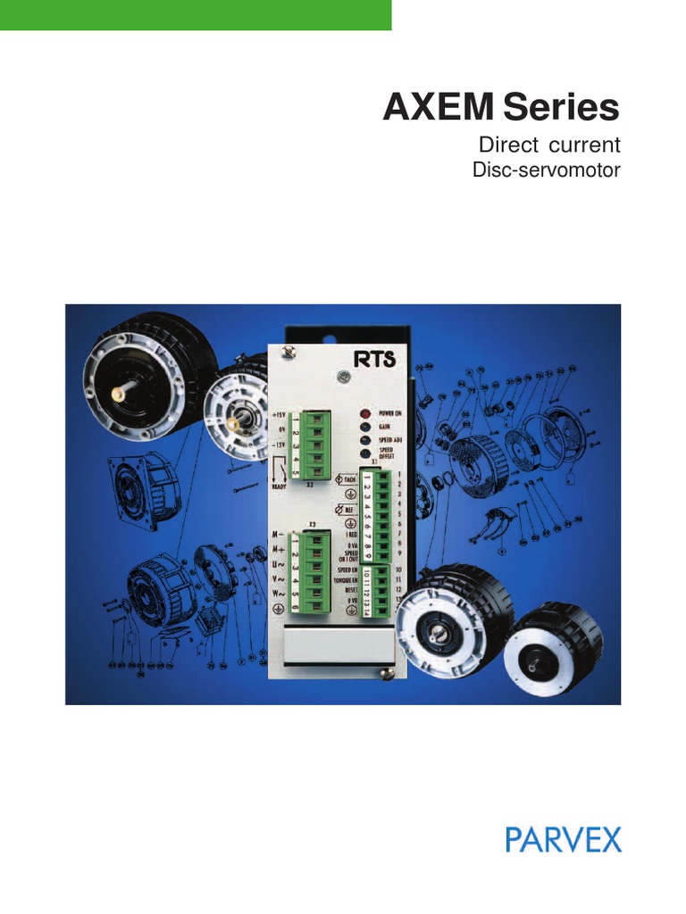 Axem Disc DC Servo Motor Manual PDF Physical Quantities Electric