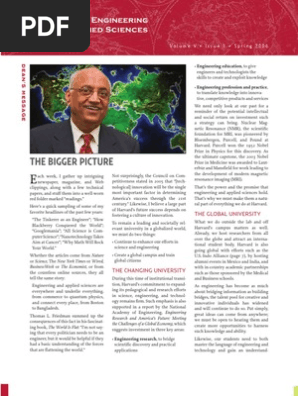 Harvard SEAS, Newsletter, Spring 2006