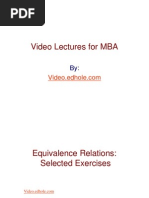 Video Lecture for MBA