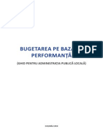 Ghid - Bugetarea Pe Bază de Performanţă