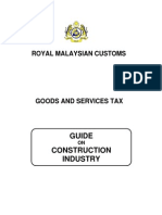 Royal Malaysian Customs - GST in Construction Industry