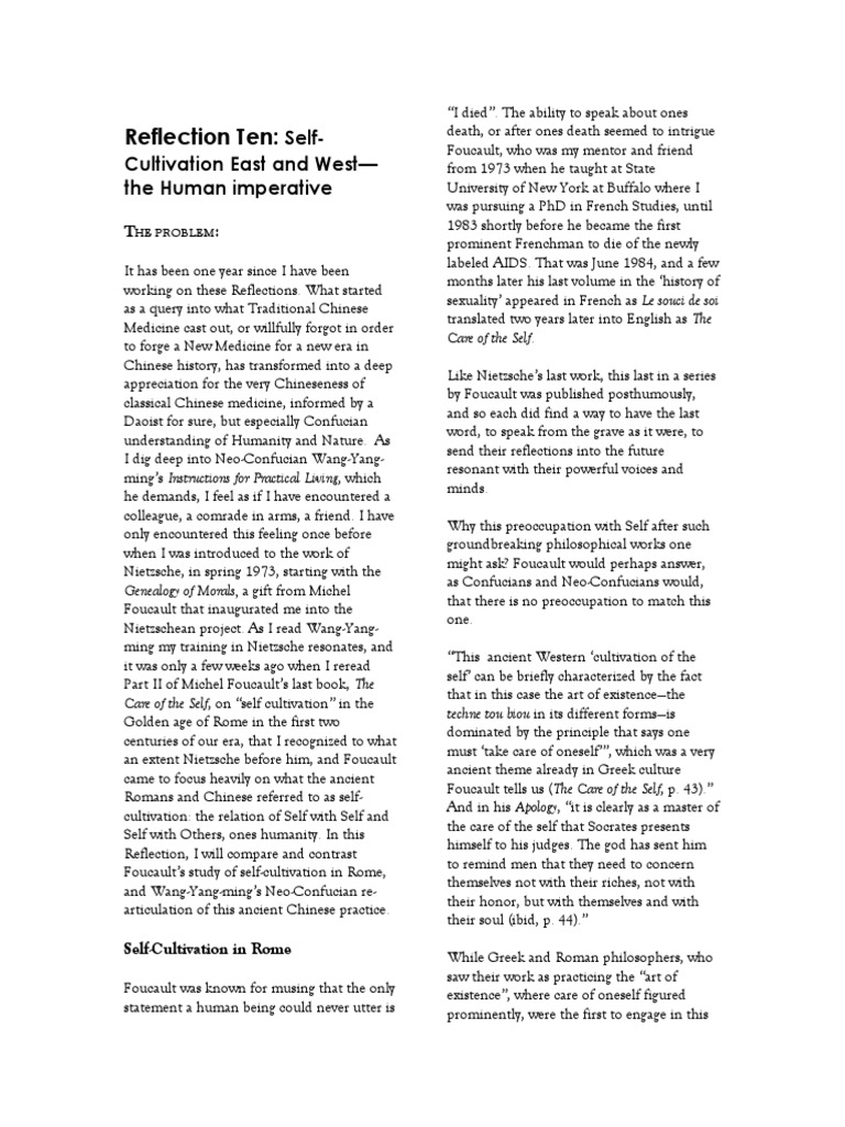 Other Acupuncture Reflection 10 | PDF | Confucianism | Anger
