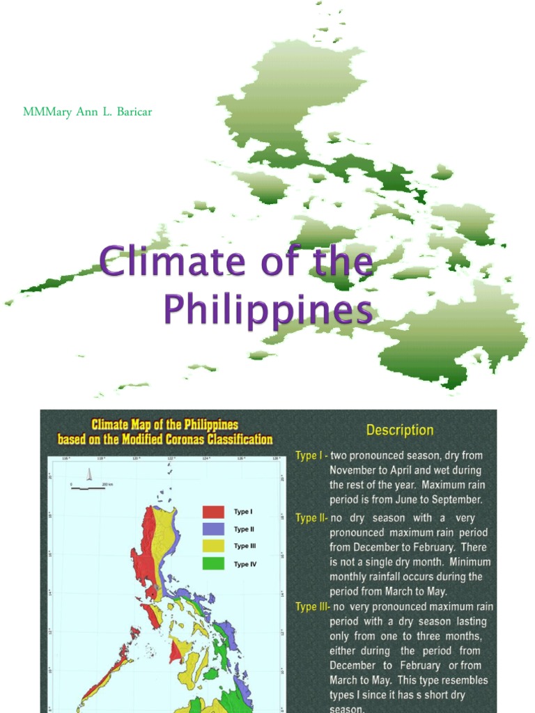 Climate Types and Patterns in the Philippines | PDF | Rain | Climate