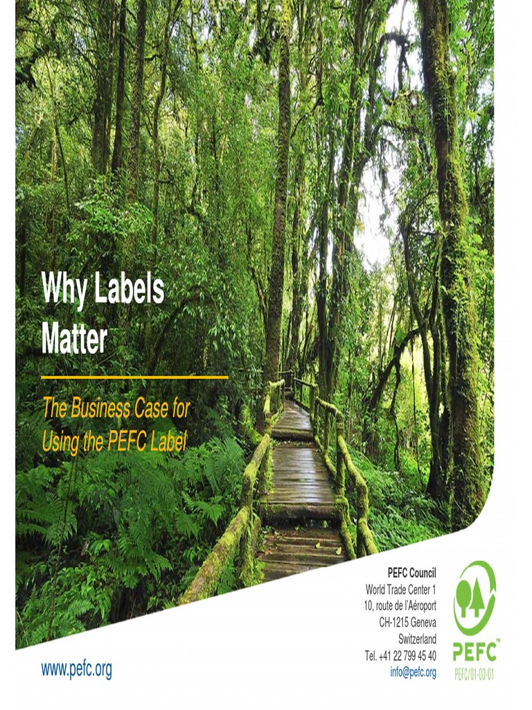 Benefits of PEFC Certification | PDF | Forestry | Sustainability