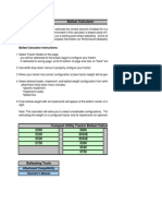 Ballast Calculator Instructions