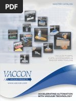 Vaccon Catalog - Vacuum Pumps, Cups, Accessories, & End-Of-Arm Tooling - Updated 2014