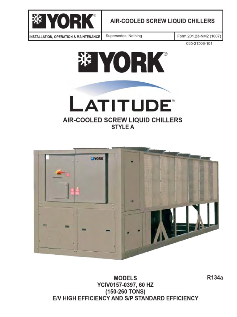 Catalogo Chiller Iom Yciv Parte 1 Building Automation Mechanical