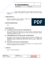 PR SEA 01 00 Plano de Contingência