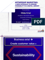 Hilda Kriel: Partnership Marketing