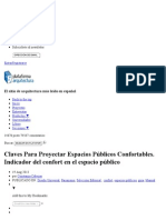 Claves para Proyectar Espacios Públicos Confortables. Indicador Del Confort en El Espacio Público - Plataforma Arquitectura