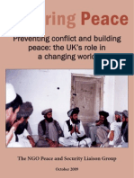 Securing Peace - Preventing Conflict and Building Peace