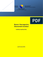 Bosna I Hercegovina - Ekonomski Trendovi, Godišnji Izvještaj 2012.