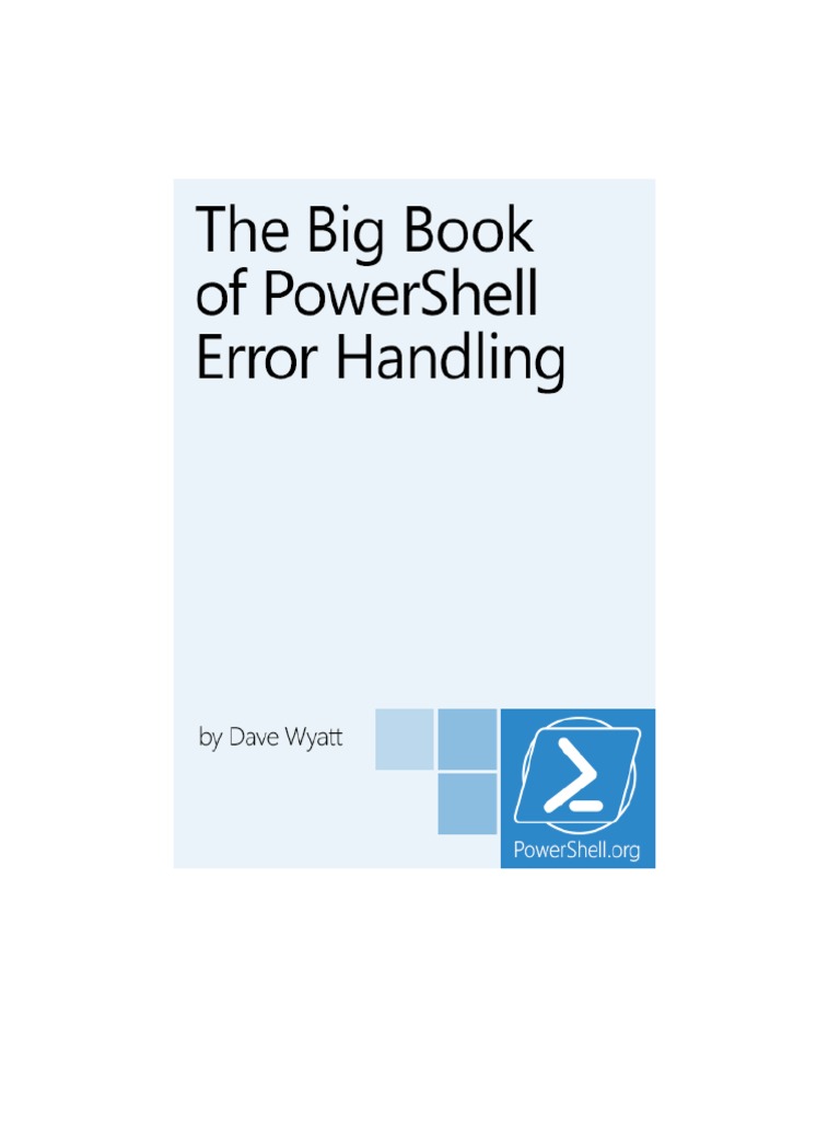 The Big Book of PowerShell Error Handling | PDF | Parameter (Computer ...