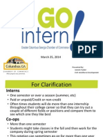 GO Intern! Introduction Presentation 3 25 14