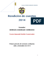 Informe de Gestión H.S. Hernán Andrade