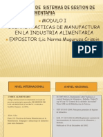 CURSO Taller de Sistemas de Gestion de Inocuidad Alimentaria, MODULO 1 - NORMA MURUGUZA CRISPIN