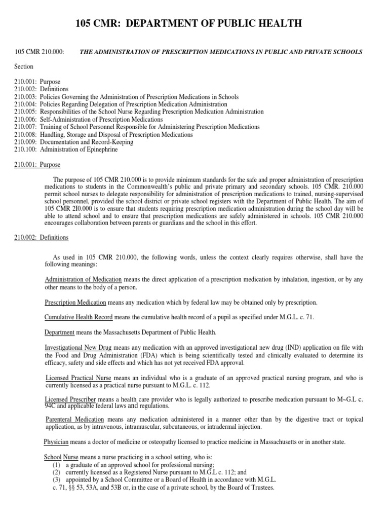 105 CMR DEPARTMENT OF PUBLIC HEALTH 105 CMR 155 000 PDF visual data 8