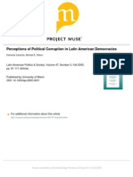 Canache Damarys and Michael E. Allison 2005 Perceptions of Political Corruption in Latin American Democracies Latin American Politics and Society 47 3