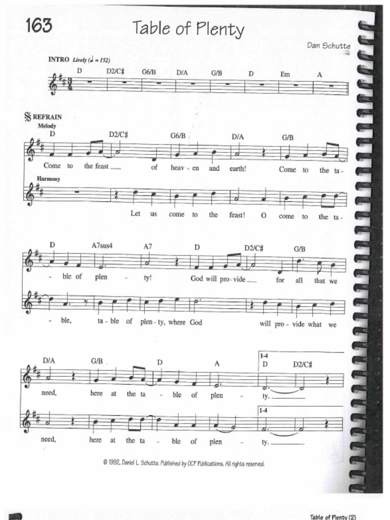 163 Table Of Plenty Pdf
