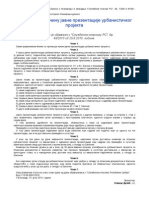 Pravilnik o Nacinu Javne Prezentacije Urbanistickih Projekta PDF