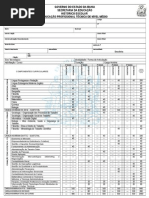 Histórico Do Curso Técnico - Administração (MODELO Em Branco)