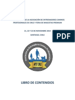 Libro Digital 1° Conferencia APDT Chile y Feria Mascotas Premium 2014