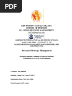 Download Advanced Strategic Management Yr 3 - Assignment - Strategic Options for Malaysia Airlines to Enhance Its Growth_S by john SN250604140 doc pdf