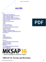 MKSAP 16 - Errata and Revisions