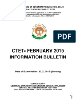 Brochure For CTET - Eeb-2015