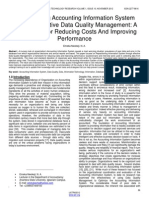 Repositioning Accounting Information System Through Effective Data Quality Management A Framework For Reducing Costs and Improving Performance