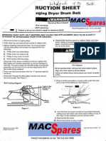Whirlpool Tumble Drier Belt Installation PDF