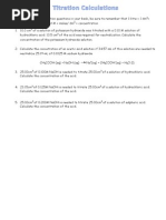 C3 Titration Calculations