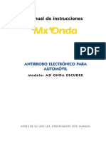 Guía instalación antirrobo automóvil MX ONDA ESCUDER