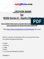 NISM Series VIII Equity Derivatives Certification Question Bank